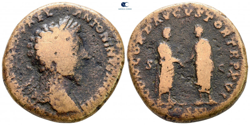 Marcus Aurelius AD 161-180. Rome
Sestertius Æ

33 mm, 20,76 g



nearly v...