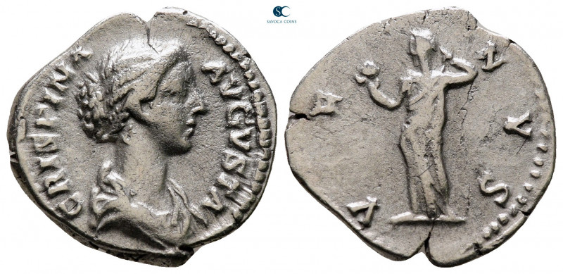 Crispina. Augusta AD 178-182. Rome
Denarius AR

19 mm, 2,42 g



very fin...