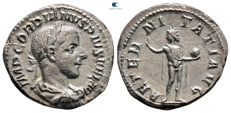 Gordian III AD 238-244. Rome
Denarius AR

20 mm, 3,20 g



nearly very fi...