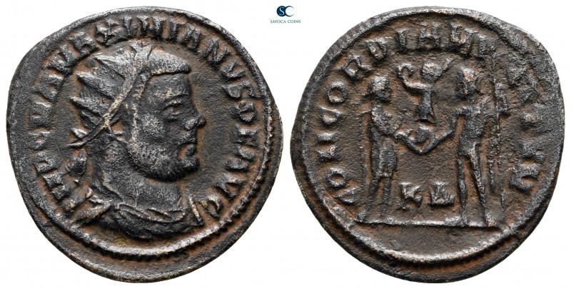 Maximianus Herculius AD 286-305. Cyzicus
Antoninianus Æ

23 mm, 2,98 g


...