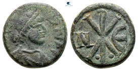 Justin I AD 518-527. Nikomedia. Pentanummium Æ