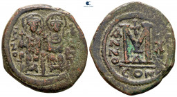 Justin II and Sophia AD 565-578. Constantinople. Follis or 40 Nummi Æ