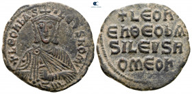 Leo VI the Wise AD 886-912. Constantinople. Follis or 40 Nummi Æ