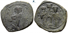 Constantine X Ducas and Eudocia AD 1059-1067. Constantinople. Follis Æ