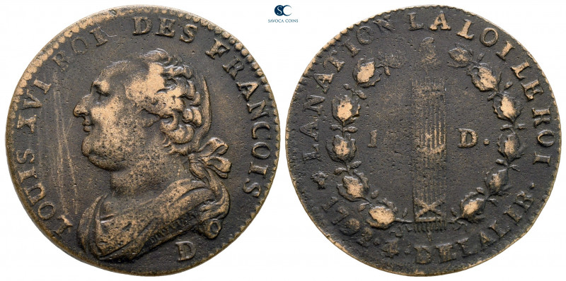 France. Louis XVI AD 1774-1792.
12 denarius CU

30 mm, 12,13 g



good ve...