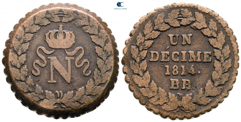 France. Napoleon I Bonaparte AD 1804-1814.
1 Decim CU

31 mm, 19,20 g



...