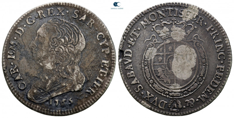 Italy. Savoia. Carlo Emanuele III AD 1730-1773.
Mezzo Scudo Ar

30 mm, 8,11 g...