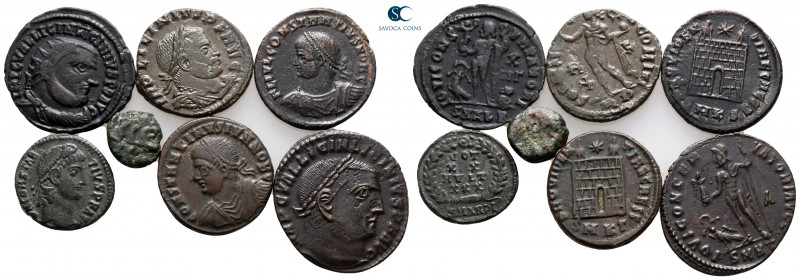 Lot of ca. 7 roman Imperial bronze coins / SOLD AS SEEN, NO RETURN! 

very fin...