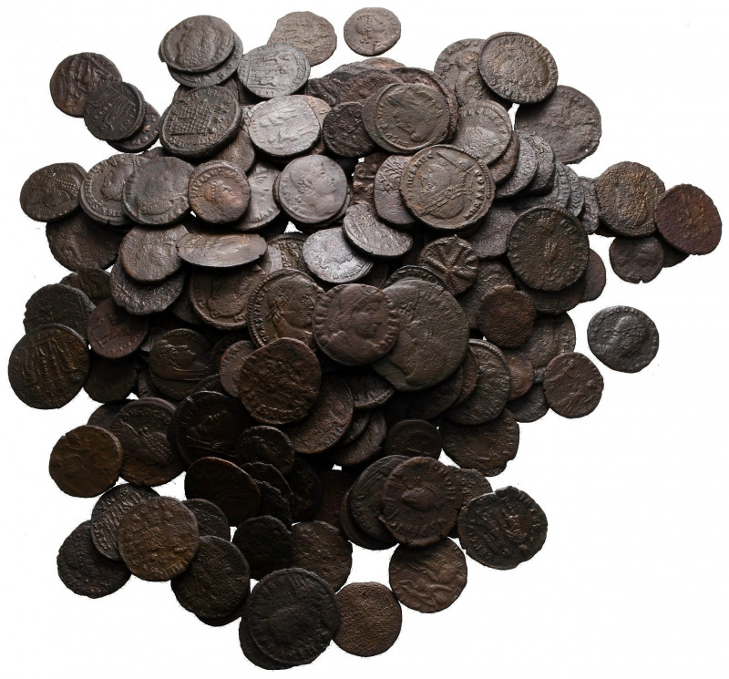 Lot of ca. 200 ancient bronze coins / SOLD AS SEEN, NO RETURN!

nearly very fi...