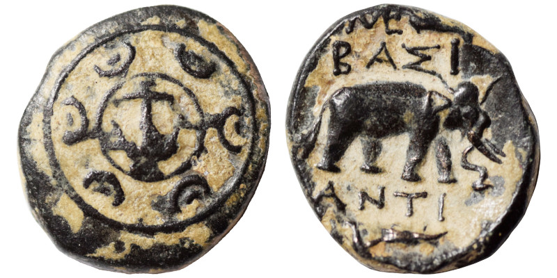 SELEUKID KINGS OF SYRIA. Antiochos I Soter, 281-261 BC. Ae (bronze, 1.25 g, 12 m...