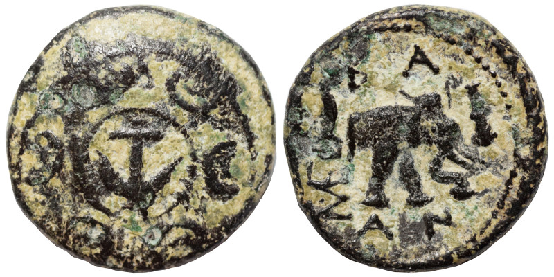 SELEUKID KINGS OF SYRIA. Antiochos I Soter, 281-261 BC. Ae (bronze, 1.09 g, 12 m...