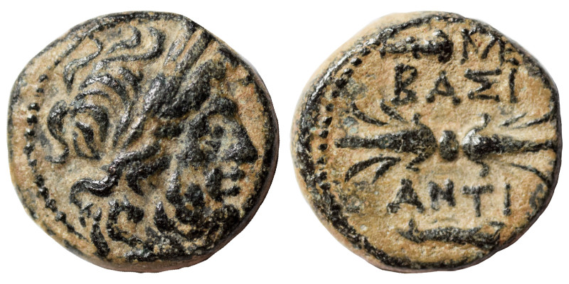 SELEUKID KINGS OF SYRIA. Antiochos I Soter, 281-261 BC. Ae (bronze, 1.34 g, 12 m...