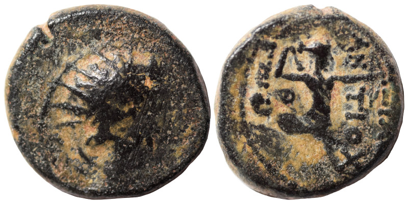 SELEUKID KINGS OF SYRIA. Antiochos IV Epiphanes, 175-164 BC. Ae (bronze, 3.49 g,...