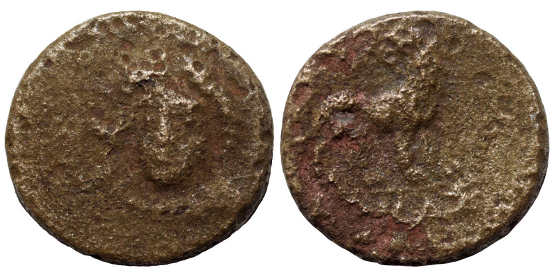 IONIA. Miletos. Circa 259-246 BC. Ae (bronze, 1.00 g, 11 mm) […] magistrate. Lau...