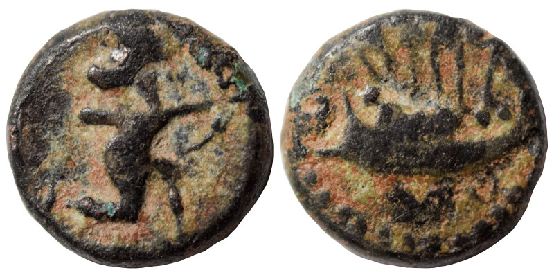 PHOENICIA. Sidon (?). Abdashtart I , circa 365-352 BC. Ae (bronze, 0.86 g, 9 mm)...