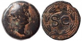 SYRIA, Seleucis and Pieria. Antioch. Otho, 69. As (bronze, 13.71 g, 29 mm [IMP M OTHO CAE AVG] Laureate head of Otho to right. Rev. Large S C within l...
