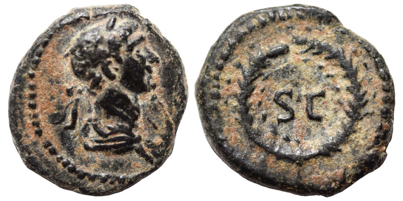 SYRIA, Seleucis and Pieria, Antioch. Trajan, 98-117. Half Quadrans (bronze, 1.10...