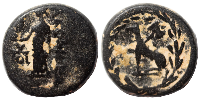 PHRYGIA. Laodikeia. Circa 1st century BC. Ae (bronze, 3.27 g, 15 mm). ΛAOΔIKEΩN ...