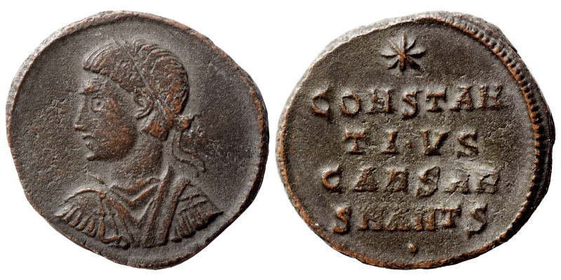 Constantius II, 337-361. Follis (bronze, 2.20 g, 18 mm), Antioch, struck 324-325...