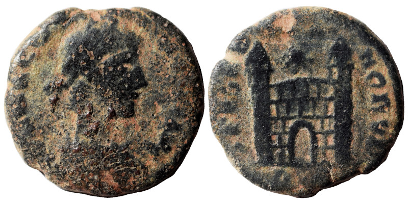 Magnus Maximus 383-388. Follis (bronze, 1.38 g, 13 mm), Aquileia (?). D N MAG MA...