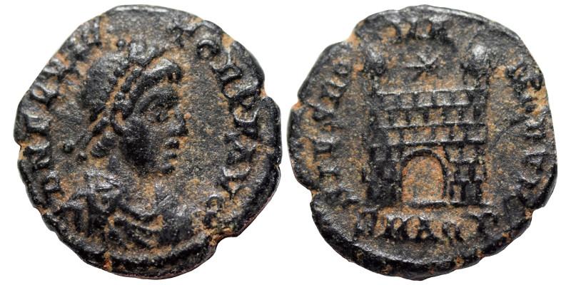 Flavius Victor, 387-388. Follis (bronze, 1.36 g, 14 mm), Aquileia. DN FL VICTOR ...