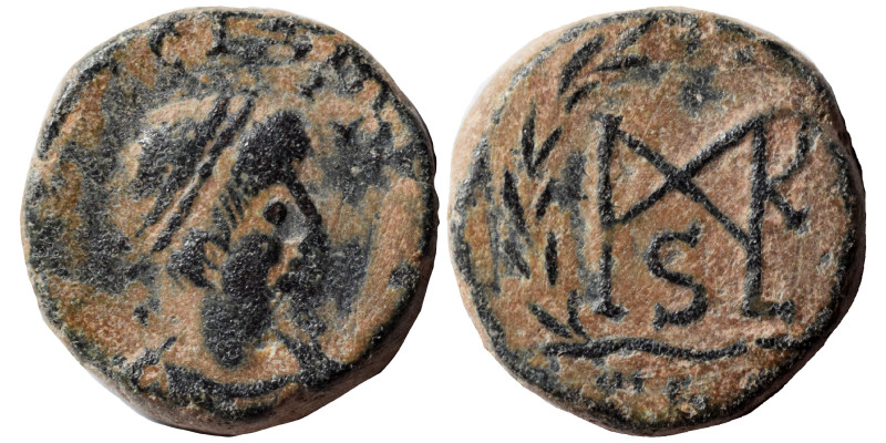 Marcian, 450-457. Nummus (bronze, 1.29 g, 10 mm). [D N MARCIANVS P F AV] or simi...