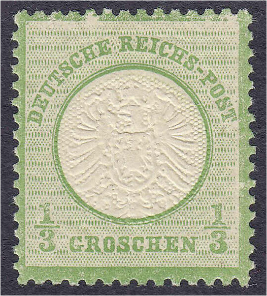 Deutschland
Deutsches Reich
1/3 Groschen großer Brustschild 1872, postfrische ...