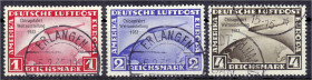 Deutschland
Deutsches Reich
1 M - 4 M Chicagofahrt 1933, kompletter Satz in gestempelter Erhaltung. Mi. 1.000,-€.
gestempelt. Michel 496-498.