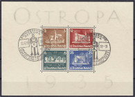 Deutschland
Deutsches Reich
Ostropa-Block 1935, sauber gestempelt ,,KÖNIGSBERG". Mi. 1.100,-€.
gestempelt. Michel Block 3.