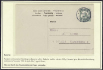 Deutschland
Deutsche Auslandspostämter und Kolonien
Kamerun
5 Pf. Freimarke 1900, schöne Postkarte mit historischer Abbildung von Kamerun auf der R...