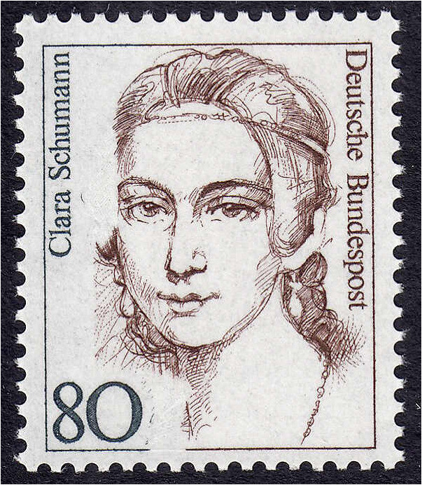 Deutschland
Bundesrepublik Deutschland
80 Pf. Clara Schumann 1986, 80 Pf. Clar...