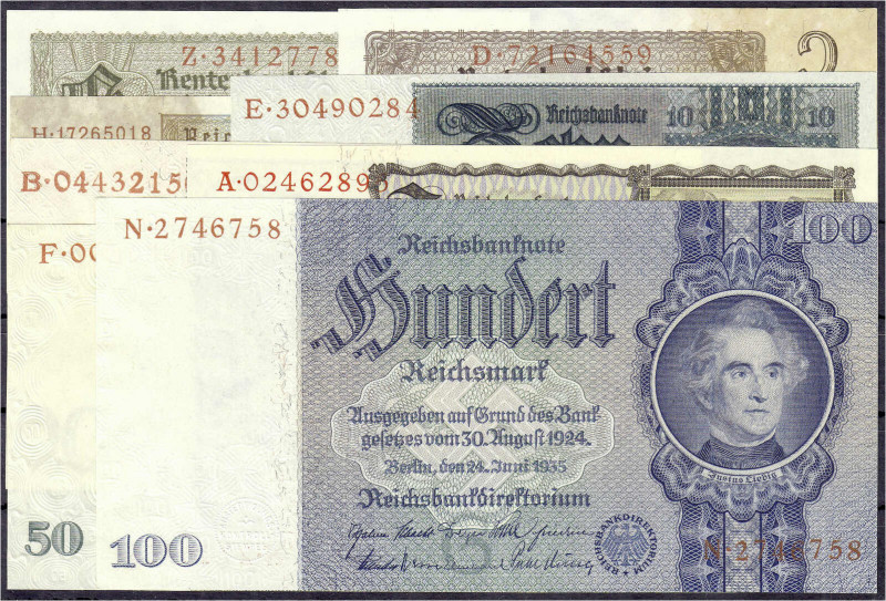 Die deutschen Banknoten ab 1871 nach Rosenberg
Deutsches Reich, 1871-1945
Insg...