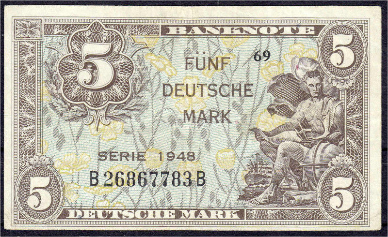 Die deutschen Banknoten ab 1871 nach Rosenberg
Westliche Besatzungszonen und BR...