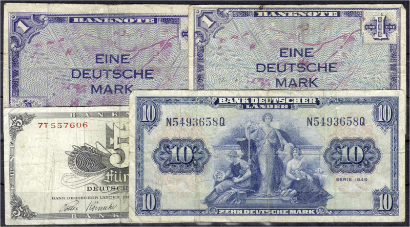 Die deutschen Banknoten ab 1871 nach Rosenberg
Westliche Besatzungszonen und BR...