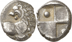 (386-338 a.C.). Tracia. Cherronesos. Hemidracma. (S. 1602) (CNG. III, 1437). 2,34 g. MBC+.