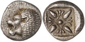 (s. VI a.C.). Jonia. Mileto. 1/12 de estátera. (S. 3532 sim) (BMC. XIV, 16). 1,14 g. MBC+.
