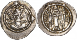 Imperio Sasánida. Año 11 (499 d.C.). Kavad. AB (Abrashahr). Dracma. (Mitchiner A. & C. W. 1016 var). 4,06 g. MBC+.