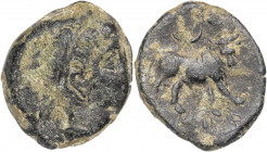 Castele (Linares). Semis. (FAB. 712) (ACIP. 2131). 5,99 g. BC-/MBC-.