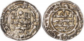 Califato. AH 380. Hixem II. Al Andalus. Dirhem. (V. 512) (Fro. 54). Ex Áureo 20/12/2000, nº 3307. 2,57 g. MBC+.