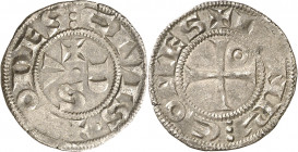 Comtat de Rodés. Enric II (1275-1304). Rodés. Diner. (Cru.V.S. falta) (Cru.Occitània 69b) (Cru.C.G. 2019 var). 0,84 g. MBC.