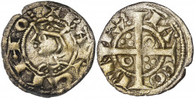 Jaume I (1213-1276). Barcelona. Diner de tern. (Cru.V.S. 310) (Cru.C.G. 2120b). 0,77 g. MBC.