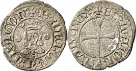 Pere III (1336-1387). Mallorca. Dobler. (Cru.V.S. 453) (Cru.C.G. 2266). Muy rara. 1,41 g. MBC+.