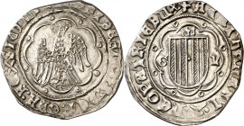 Frederic IV de Sicília (1355-1377). Sicília. Pirral. (Cru.V.S. 623) (Cru.C.G. 2603) (MIR. 194/9). Atractiva. 3,28 g. EBC-.