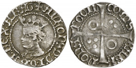 Alfons IV (1416-1458). Perpinyà. Croat. (Cru.V.S. 825.7) (Cru.C.G. 2868j). Ex Áureo & Calicó 08/03/2012, nº 2355. Escasa. 3,14 g. MBC-.