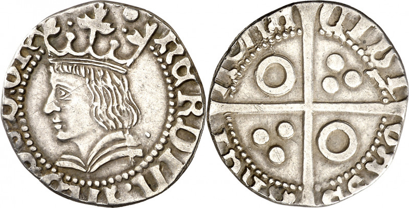 Ferran II (1479-1516). Barcelona. Croat. (Cru.V.S. 1137.1) (Cru.C.G. 3066). Lige...