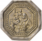 Manresa. La Seu. Pellofa. (Cru.L. 1791). Contramarcas: 2-2. Latón. 1,61 g. EBC-.