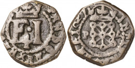 1627. Felipe IV. Pamplona. 1 maravedí. (AC. 81). Ex Áureo 08/05/2001, nº 4629. 3,28 g. MBC+.