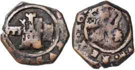 162(...). Felipe IV. Segovia. 4 maravedís. (AC. tipo 77). 2,95 g. BC.