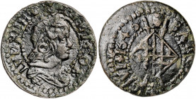 1646. Guerra Dels Segadors. Barcelona. 1 sisè. (AC. 50) (Cru.C.G. 4553b). Lluís XIV. Ex Áureo 20/09/2001, nº 1289. 3,87 g. MBC.