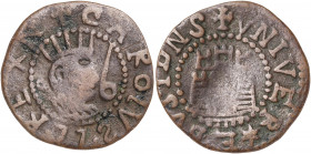 s/d. Carlos II. Eivissa. 6 diners. (AC. 6). 1,35 g. BC+.